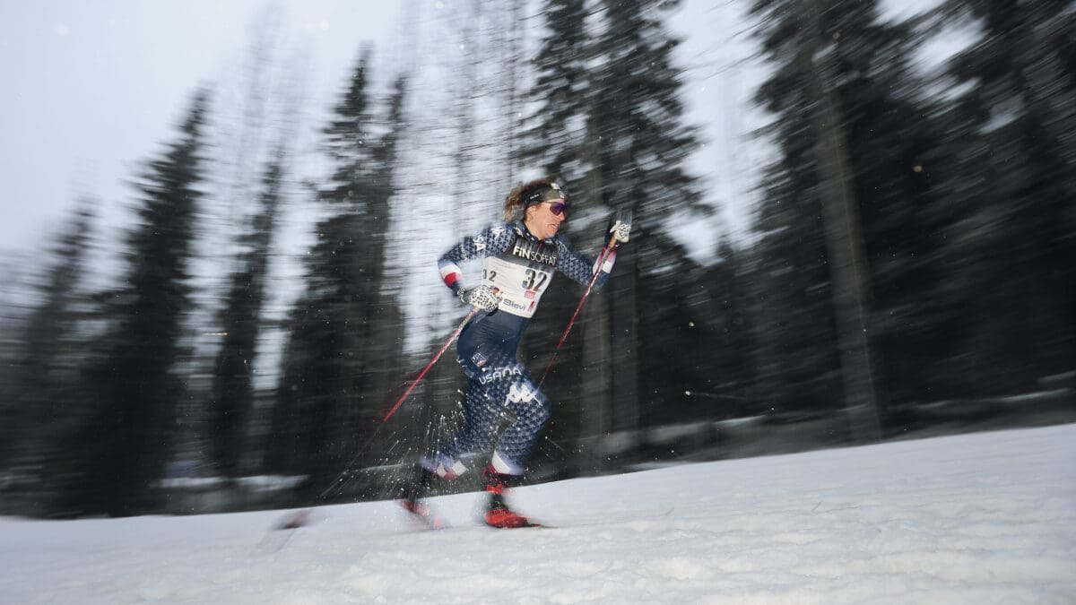 Olympian and Park City native Rosie Brennan in the 10k classic world cup race in Finland where she finished in 9th place.