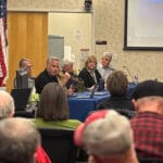 Summit County Council member Canice Harte speaks to a room of constituents during a December 18 meeting when the County Council approved Ordinance 987 in a 4-1 vote.