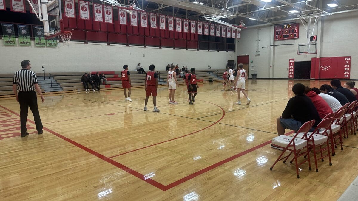 Boys Basketball at Park City High School against West.