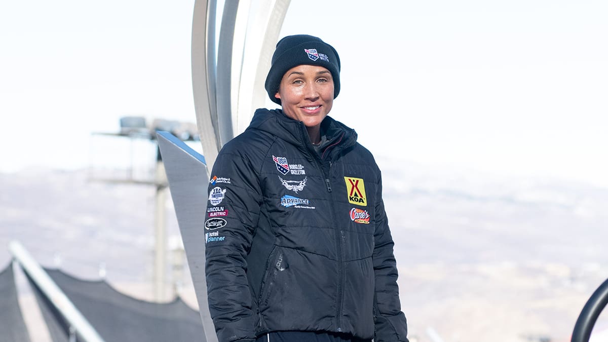 Lolo Jones at the Utah Olympic Park on December 5, 2024.