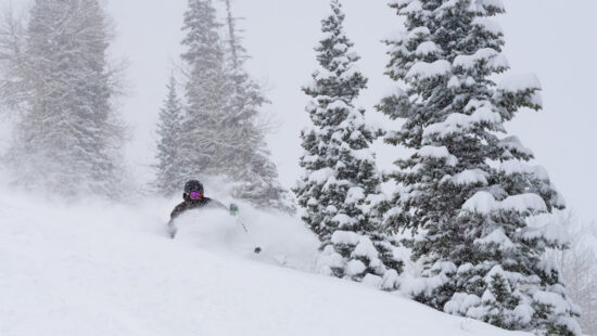 Fresh powder runs on Lightning Ridge at Powder Mountain will now be accessed by a new fixed grip quad. The lift opened December 31, 2024.