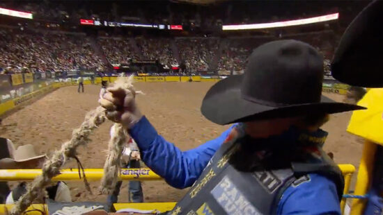 Ryder Wright prepares for his final ride before winning the World Title.