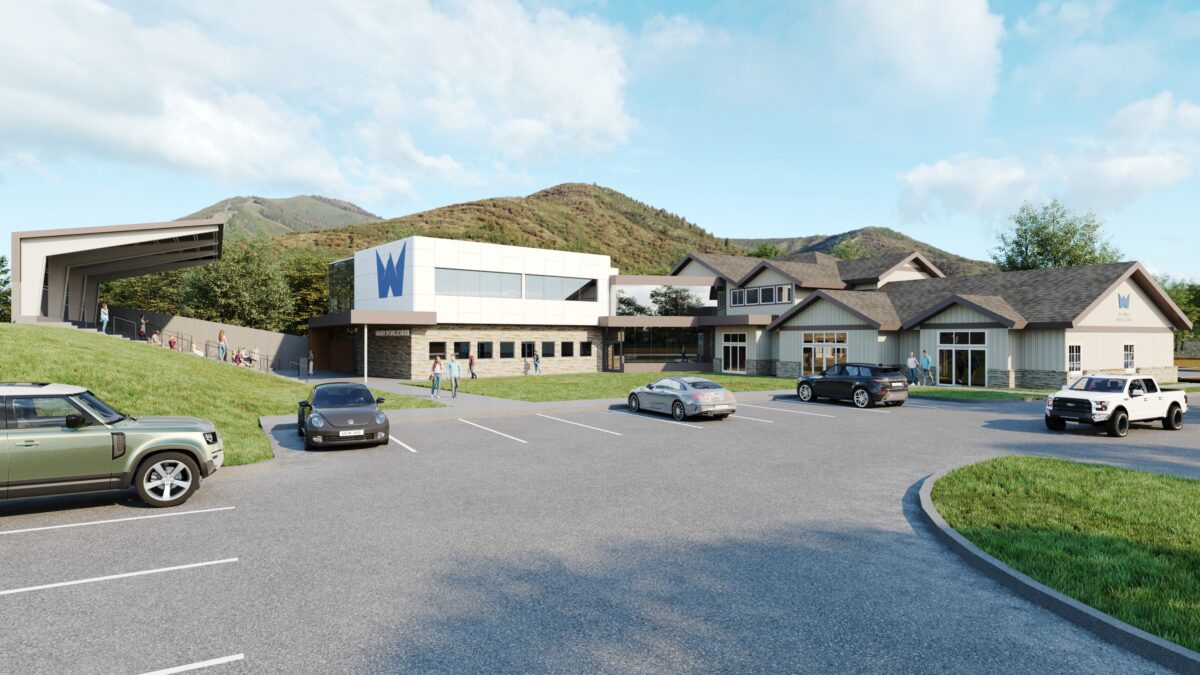 Proposed expansion building of the Winter Sports School.