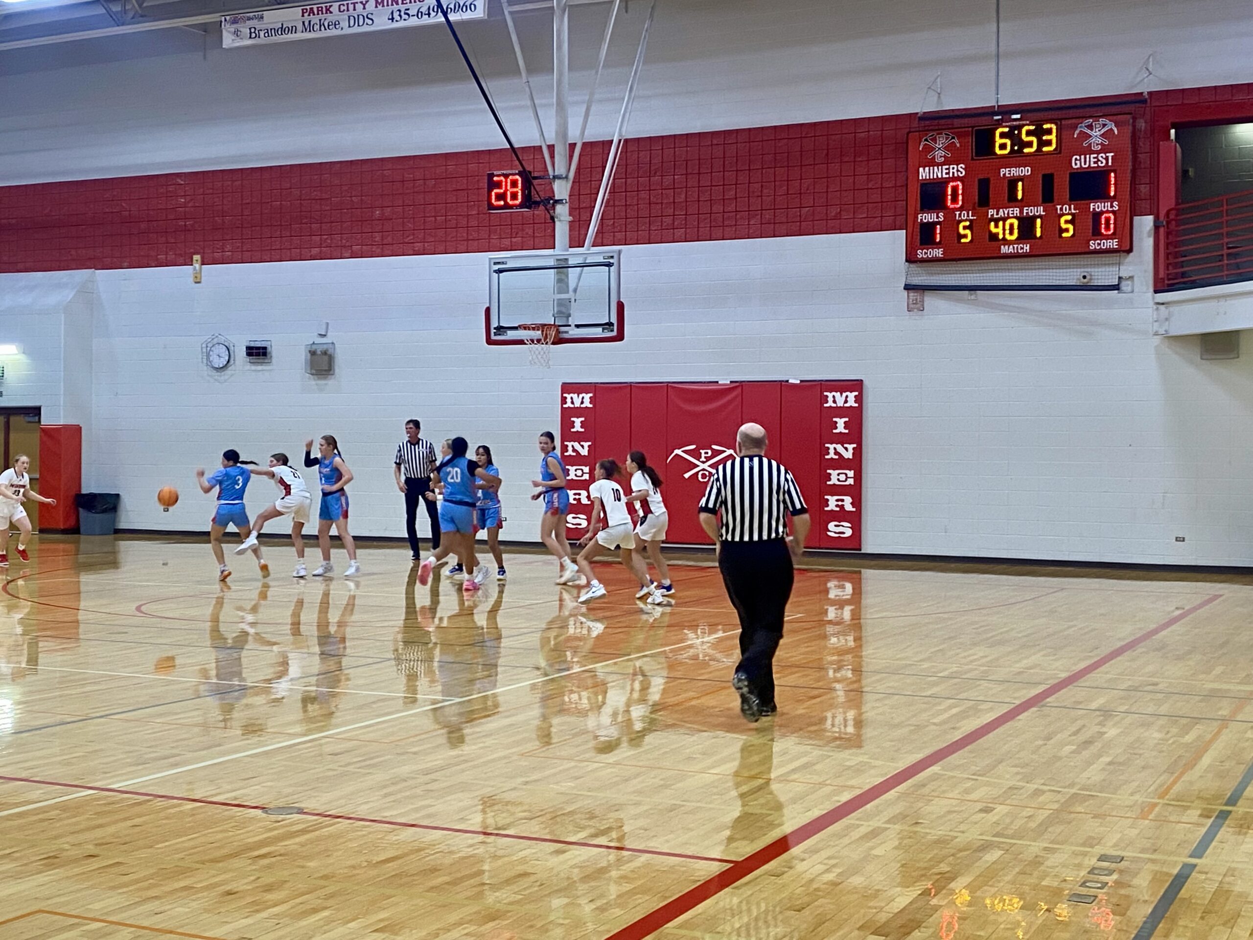 PCHS Miners JV Girls Basketball.