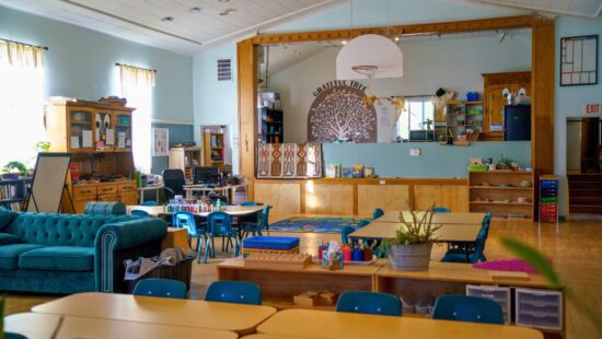 Inside Starry Garden Montessori in Heber Valley.