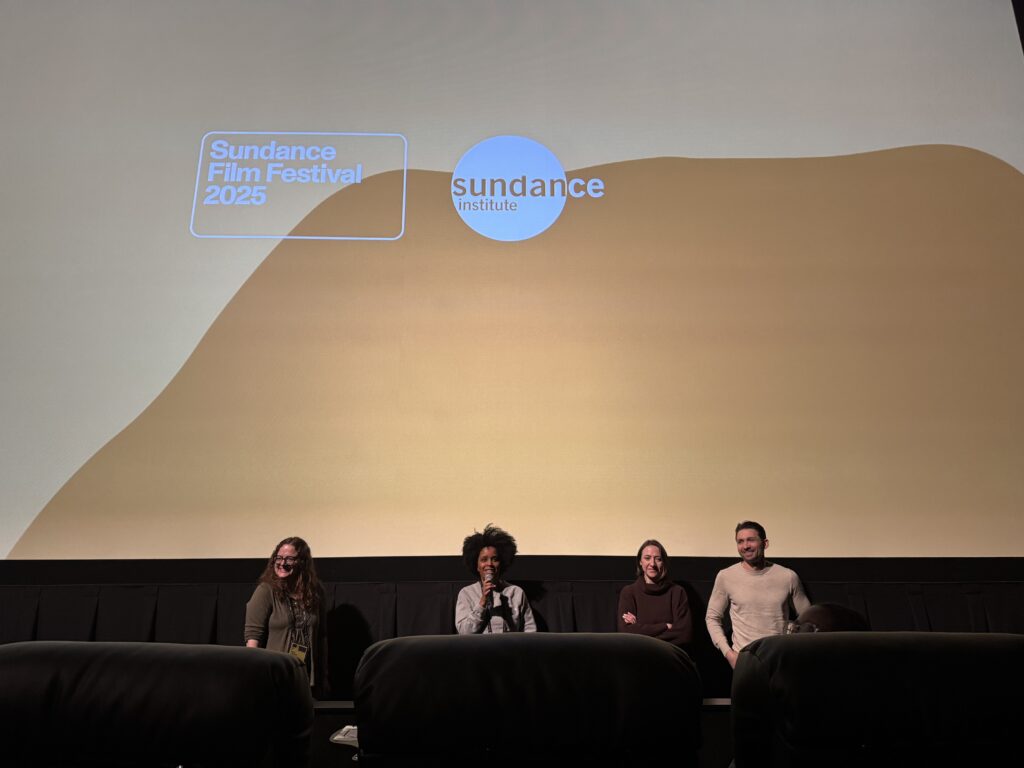 Director Rachael Abigail Holder, Producers Kate Sharp and Patrick Wengler at a post-screening Q and A.