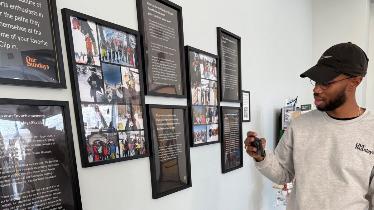 OurSundays Vice President Mark Giles at the Beyond the White Exhibit.