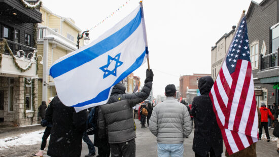 Israeli March on Main St. during Sundance Film Festival.