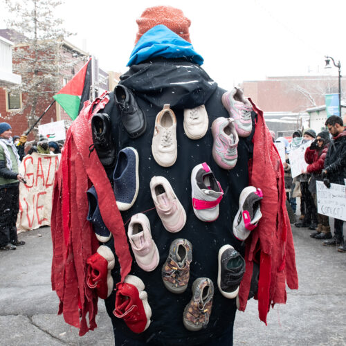 Palestinian March on Main St. during Sundance Film Festival.