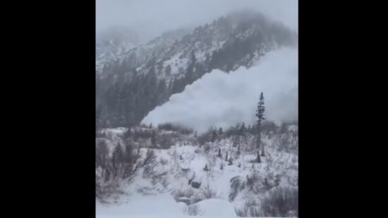 Shortly after announcing the closure for avalanche mitigation UDOT shared videos of one slide that hit the highway.