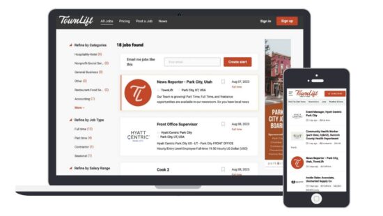 TownLift's Park City Job Board
