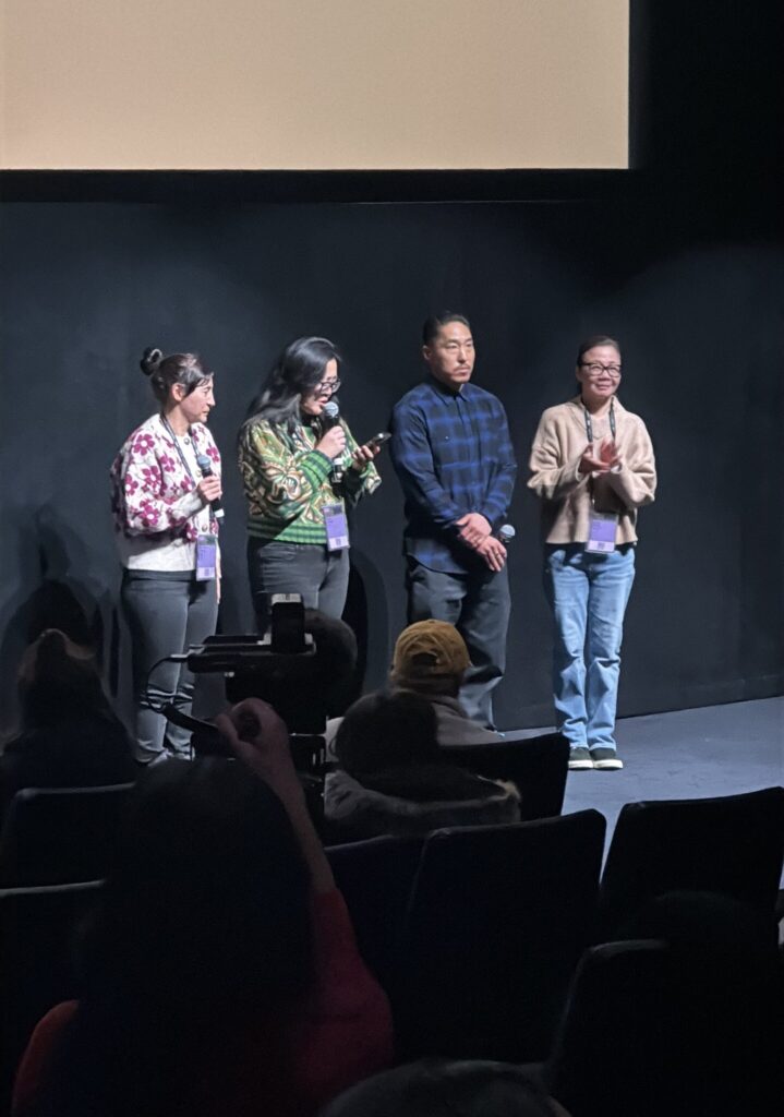 Victoria Chalk, Eurie Chung, Tad Nakamura, and Diane Quon at the premiere of film "Third Act."