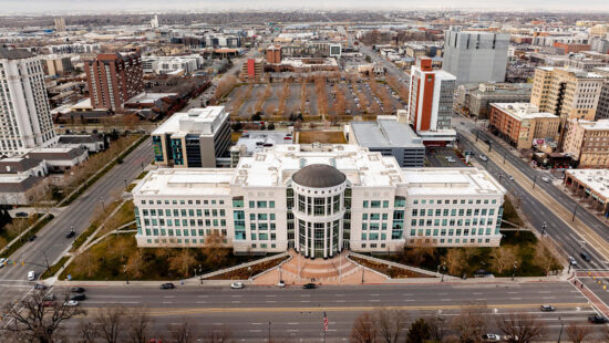 The Matheson Courthouse in Salt Lake City is pictured on Wednesday, January 3, 2024.