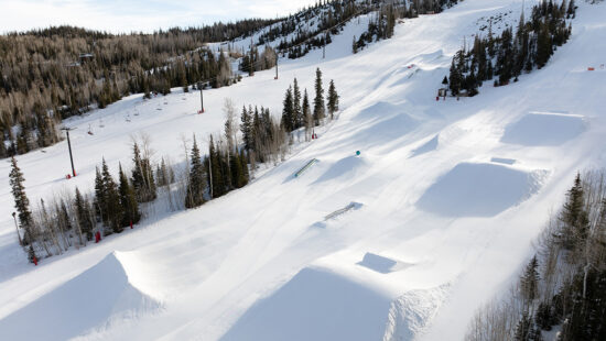 Brian Head's new expanded terrain park.