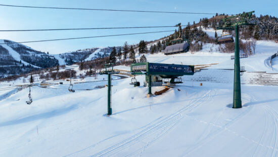 Hoodoo Express lift offers access to more beginner terrain in Deer Valley's East Village.