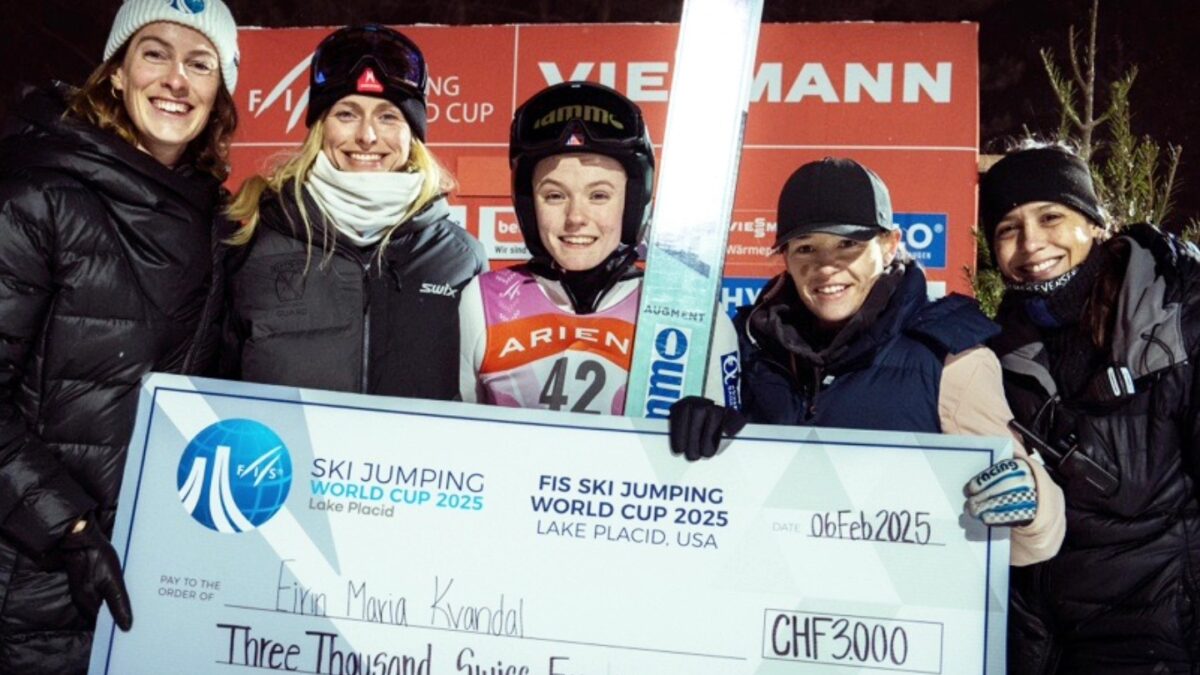 Eqaul pay for women ski jumper world cup winners for the first time.