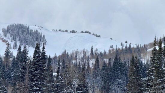 Avalanche in Dutch Draw in Park City Feb. 8. 2025.