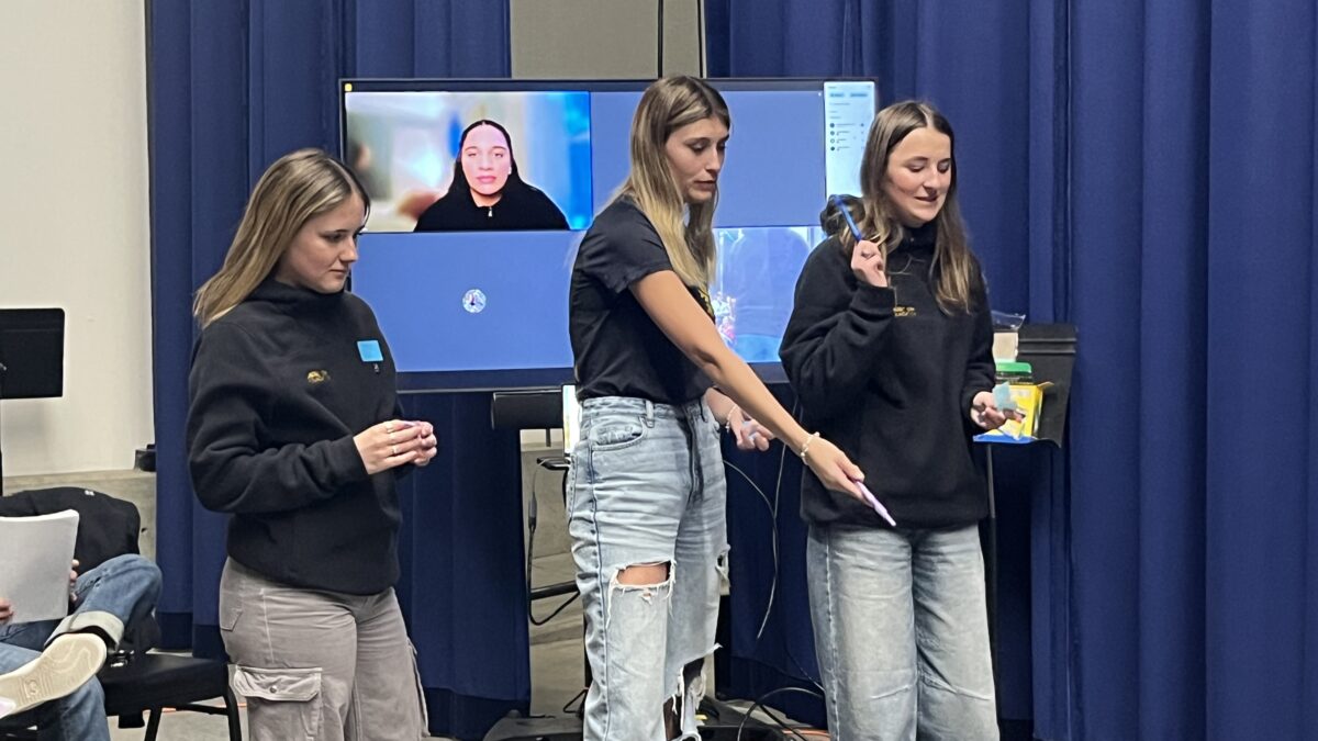 Lindsey Vonn Foundation presentation at the Weilenmann School of Discovery.