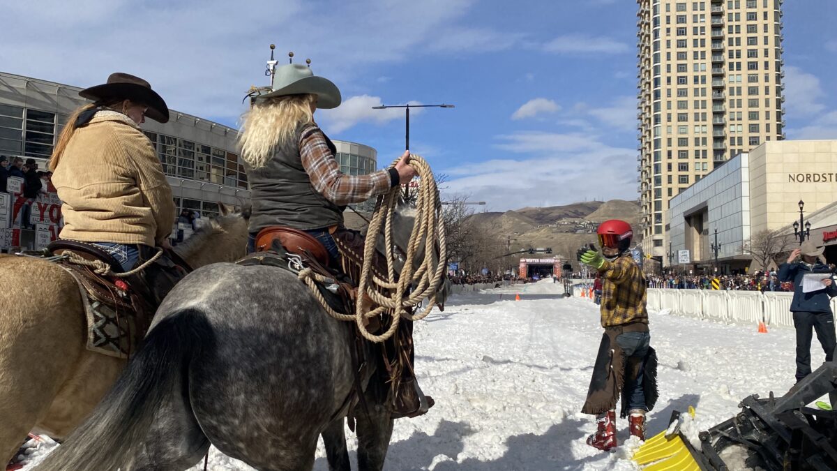 Salt Lake City hosts skijoring.