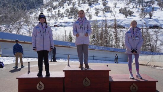 Luge Jr. National Championships at the Utah Olympic Park with Park City's Murial Schomaker on the top.