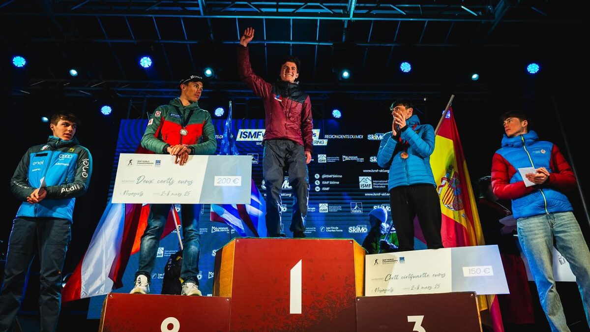 Park City's Griffin Briley wins the U20 Mens Skimo World Championships in the Vertical in Switzerland.