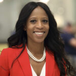 Republican U.S. Rep. Mia Love greets supporters during an election night party, in Lehi, Utah, Nov. 6, 2018.