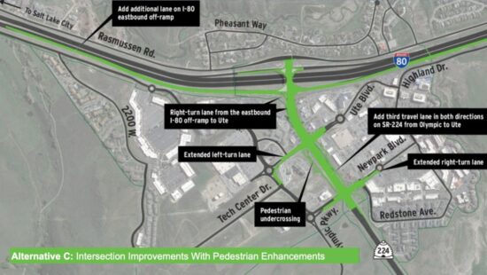 Alternative C Kimball Junction traffic mitigation plan.