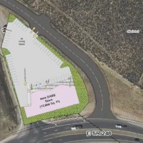 Preliminary sketches of potential location for new DABS Liquor Store in Quinn's Junction.
