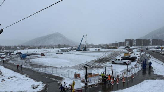 TCFC has fenced off 50% of the Cabriolet lot as construction begins on the 1,840-unit parking garage.