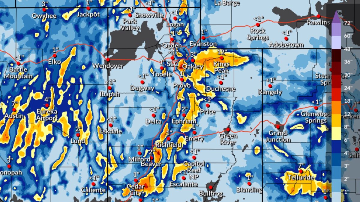 Expected Snowfall through 6 a.m. Friday March 14