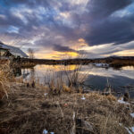 First light over the ponds at Swaner Nature Preserve in Kimball Junction