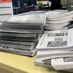 A pile of referendum packets at the county clerk's office on Monday, March 3, 2025.