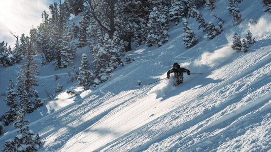 Utah's Snowbasin resort, pictured here on a powder day, is one of three resorts statewide on the Mountain Collective ski pass.