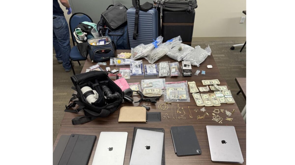 Recovered evidence from multi-agency operation includes large amounts of cash, jewelry, drugs, electronics, and high-end camera equipment. Authorities say the items are tied to more than a dozen burglary cases across Summit and Wasatch counties.