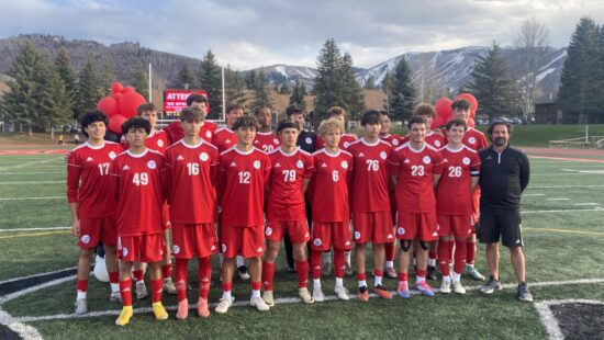 The seniors of the Park City High School varsity soccer team.