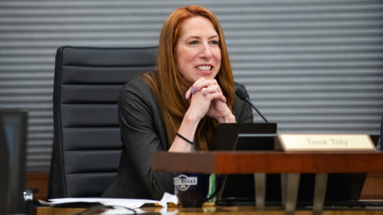 Park City council member Tana Toley during an April Park City Council meeting.