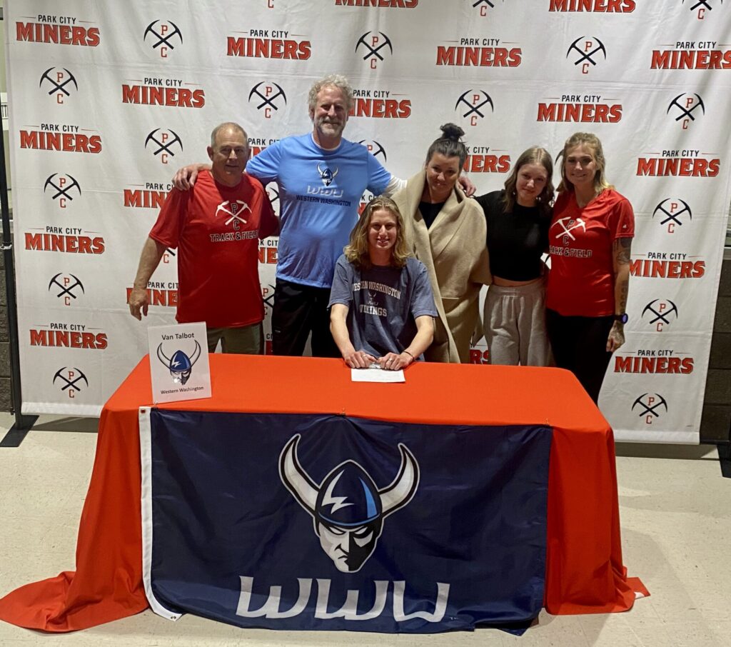 Senior Van Talbot signing to run track in college at Western Washington.