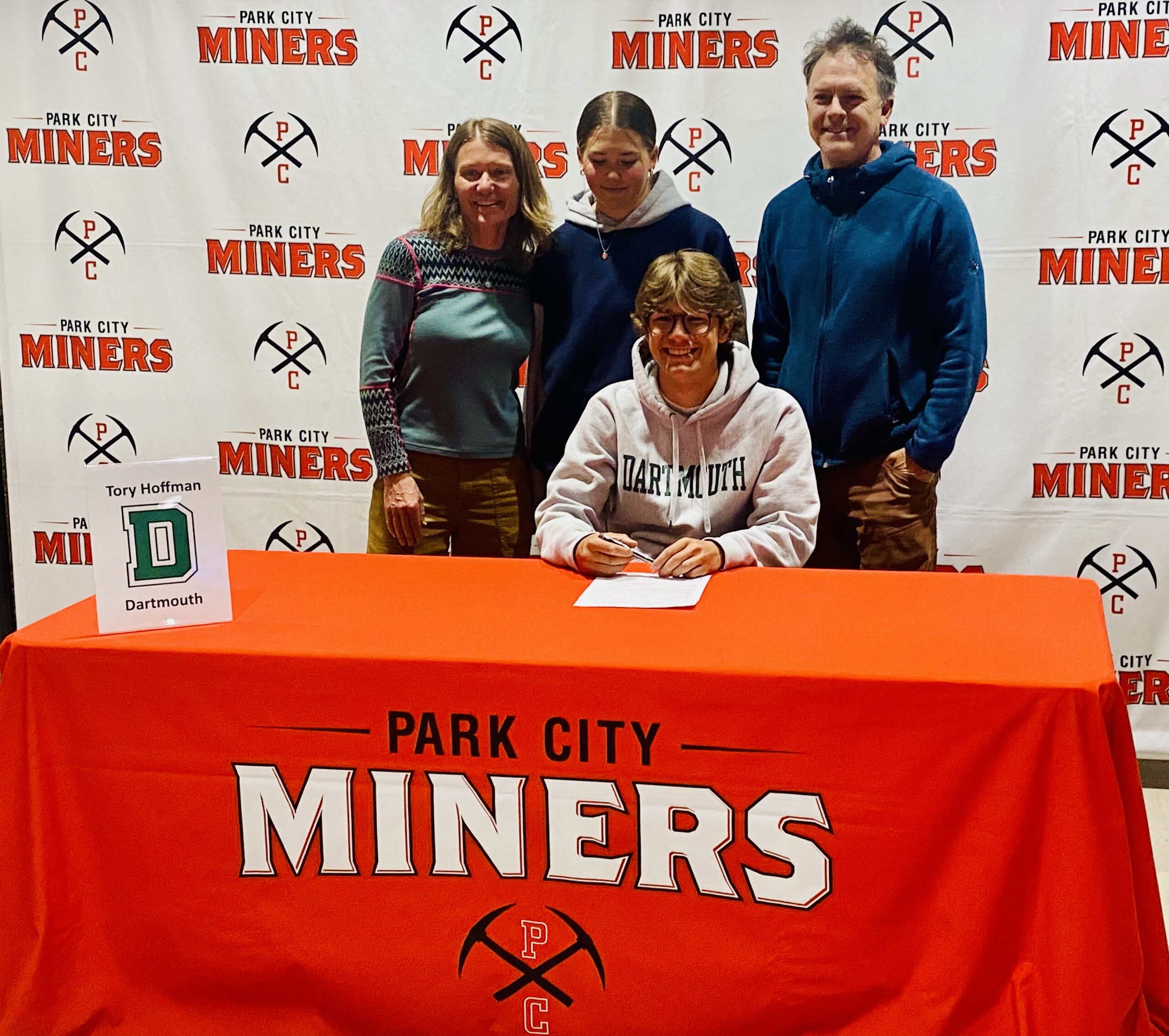 Tory Hoffman with his family.