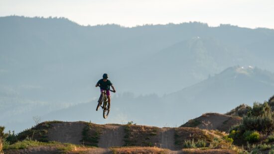 Mtn Biker at Trailside Bike Park.
