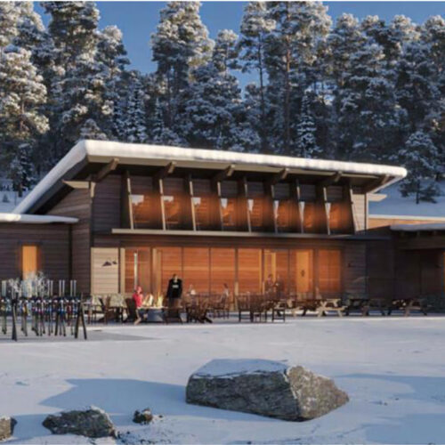 A rendering of the proposed restaurant the Talisker Club is seeking approval to build on Twisted Branch Road in the Empire Pass area.