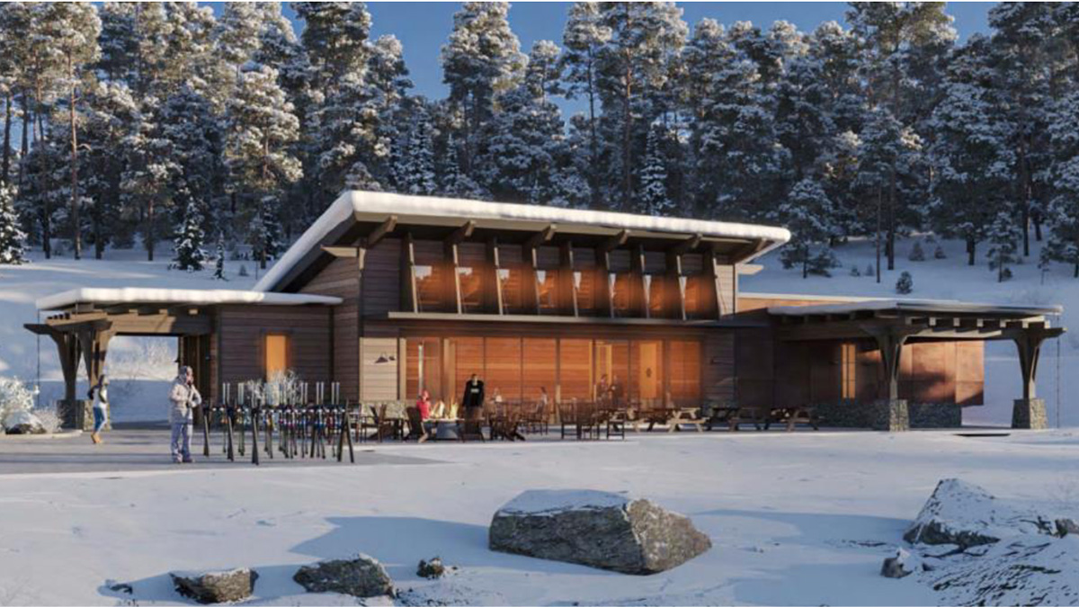 A rendering of the proposed restaurant the Talisker Club is seeking approval to build on Twisted Branch Road in the Empire Pass area.