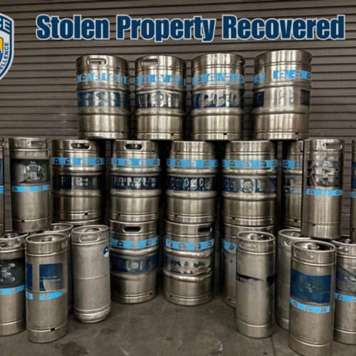 Sandy police recover 28 stolen kegs valued at $5,500.