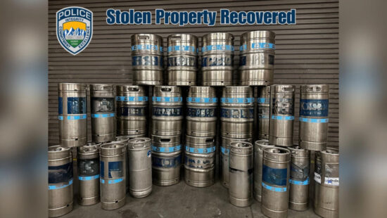 Sandy police recover 28 stolen kegs valued at $5,500.