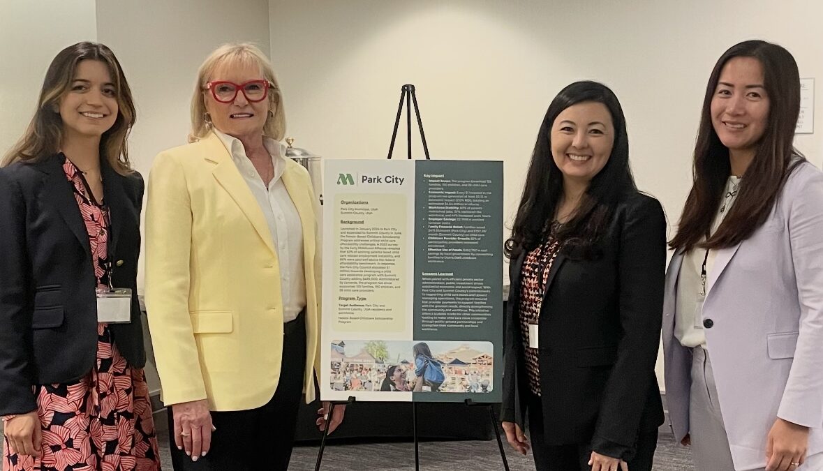 Mayor Nann Worel represented Park City on a national stage, highlighting our Child Care Scholarship Program at the Child Care Hill Day hosted by Moms First.