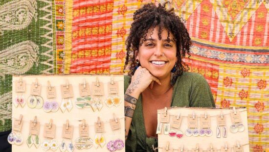 Jilana McIntyre, Artist at Summit Arts Market.