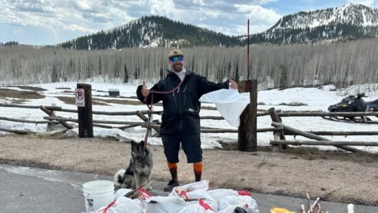 Bonanza Flats Cleanup trash and volunteer.