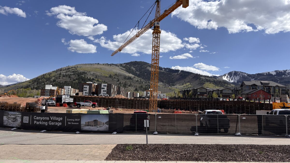 The new Canyons Village parking garage is set to open its first two floors offering 653 parking spaces this winter according to the developer TCFC Finance.