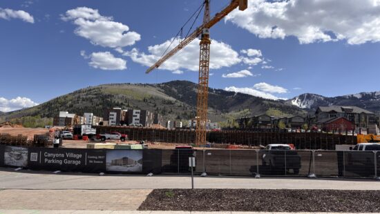 The new Canyons Village parking garage is set to open its first two floors offering 653 parking spaces this winter according to the developer TCFC Finance.