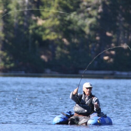 Fly fishing on Strawberry Reservoir.