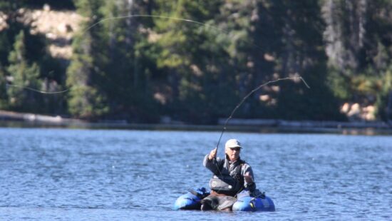 Fly fishing on Strawberry Reservoir.